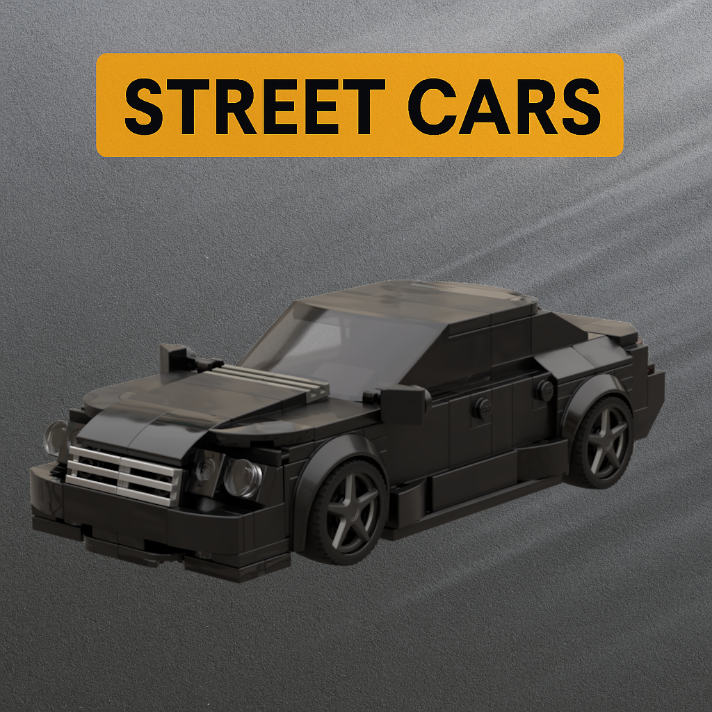Inspired by Mercedes C Class Street Car - black