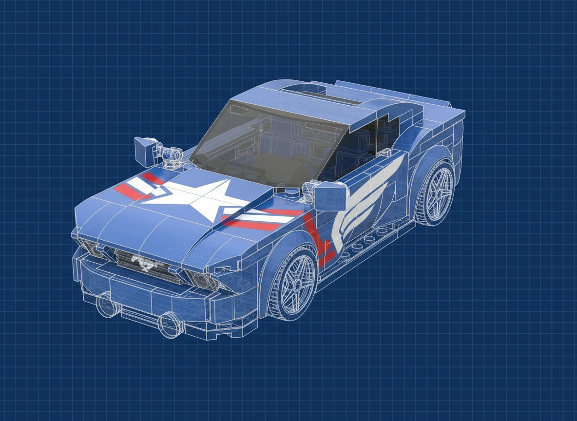 F-Mustang - blue turquoise