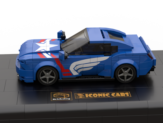 F-Mustang as Super Hero - blue