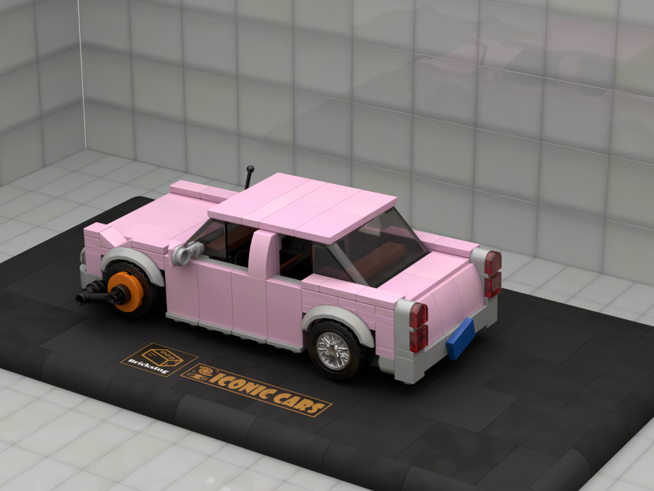 Inspired by Simpsons Homers Car - pink