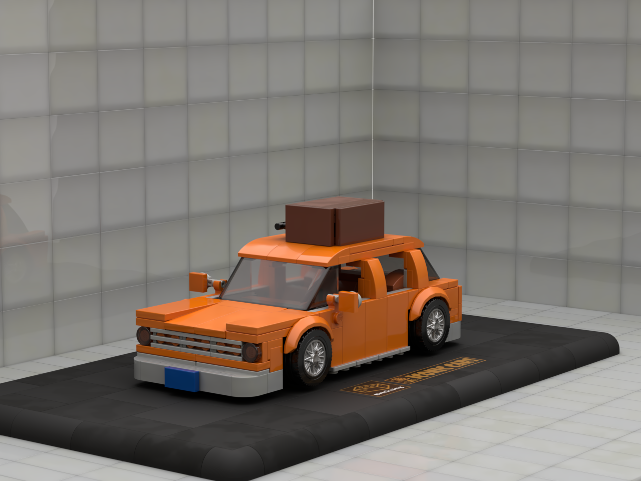 Inspired by Simpsons Marchs Car - orange