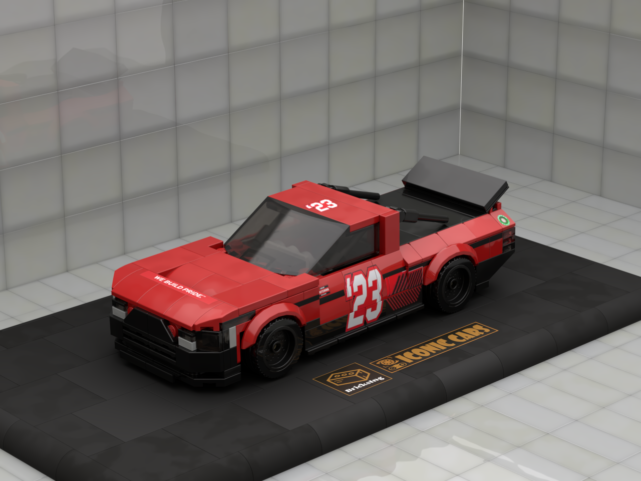 Inspired by Toyota Tundra NASCAR - red 23
