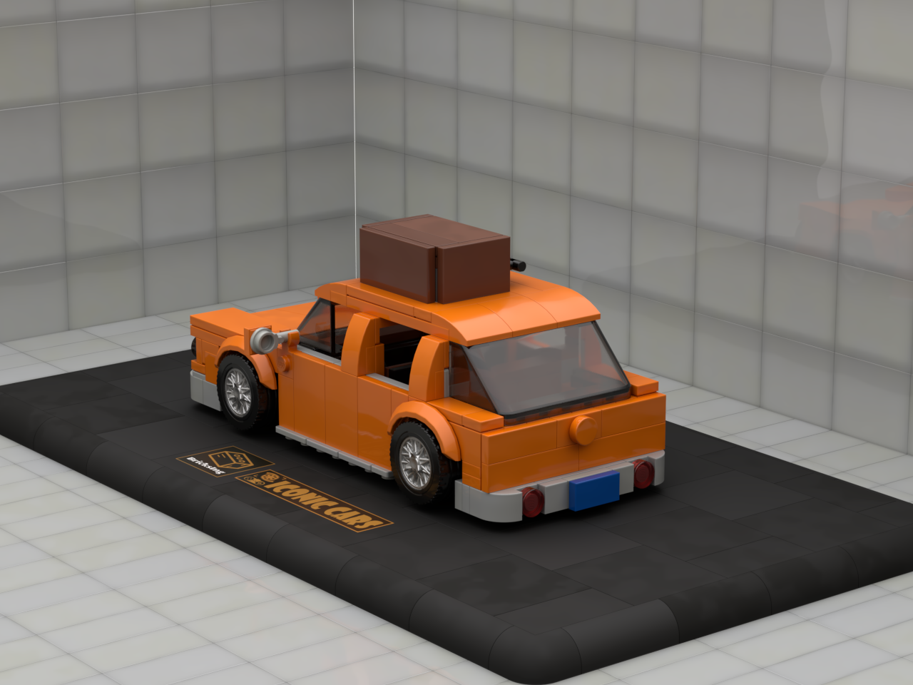 Inspired by Simpsons Marchs Car - orange