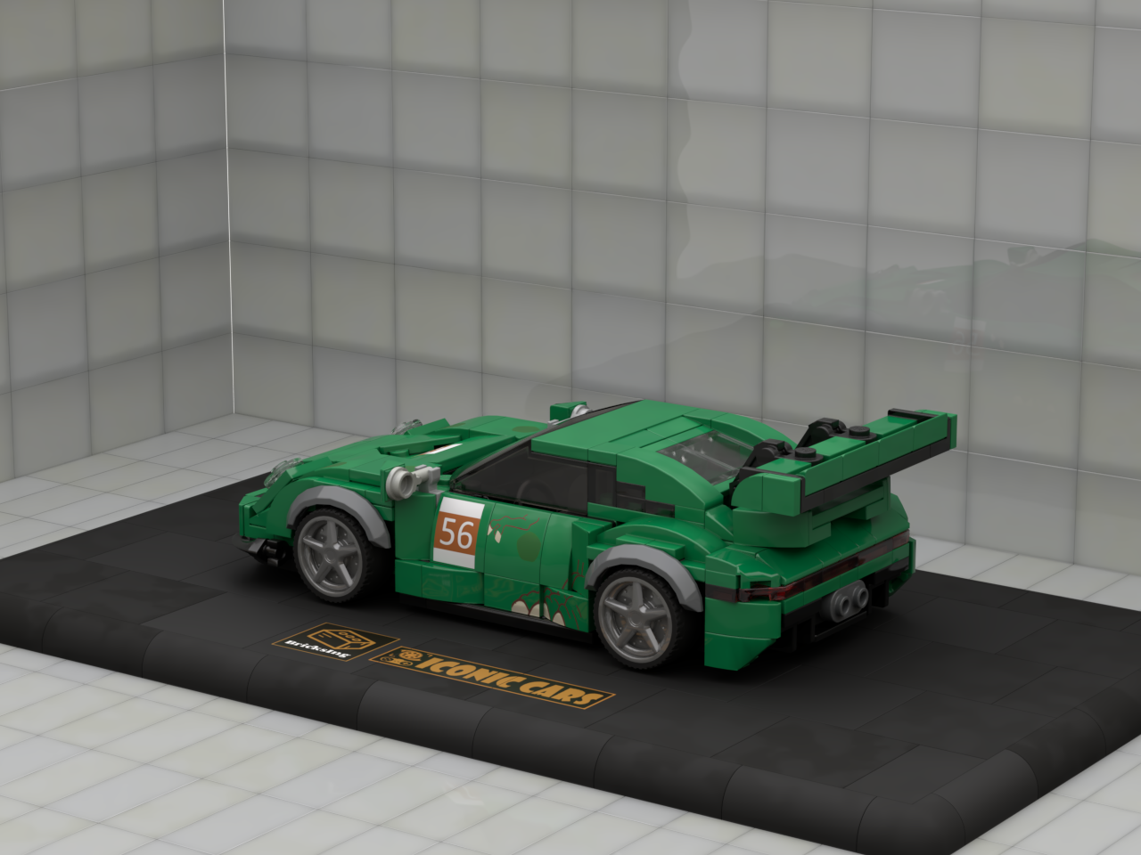 Inspired by Porsche 911 RSR - green