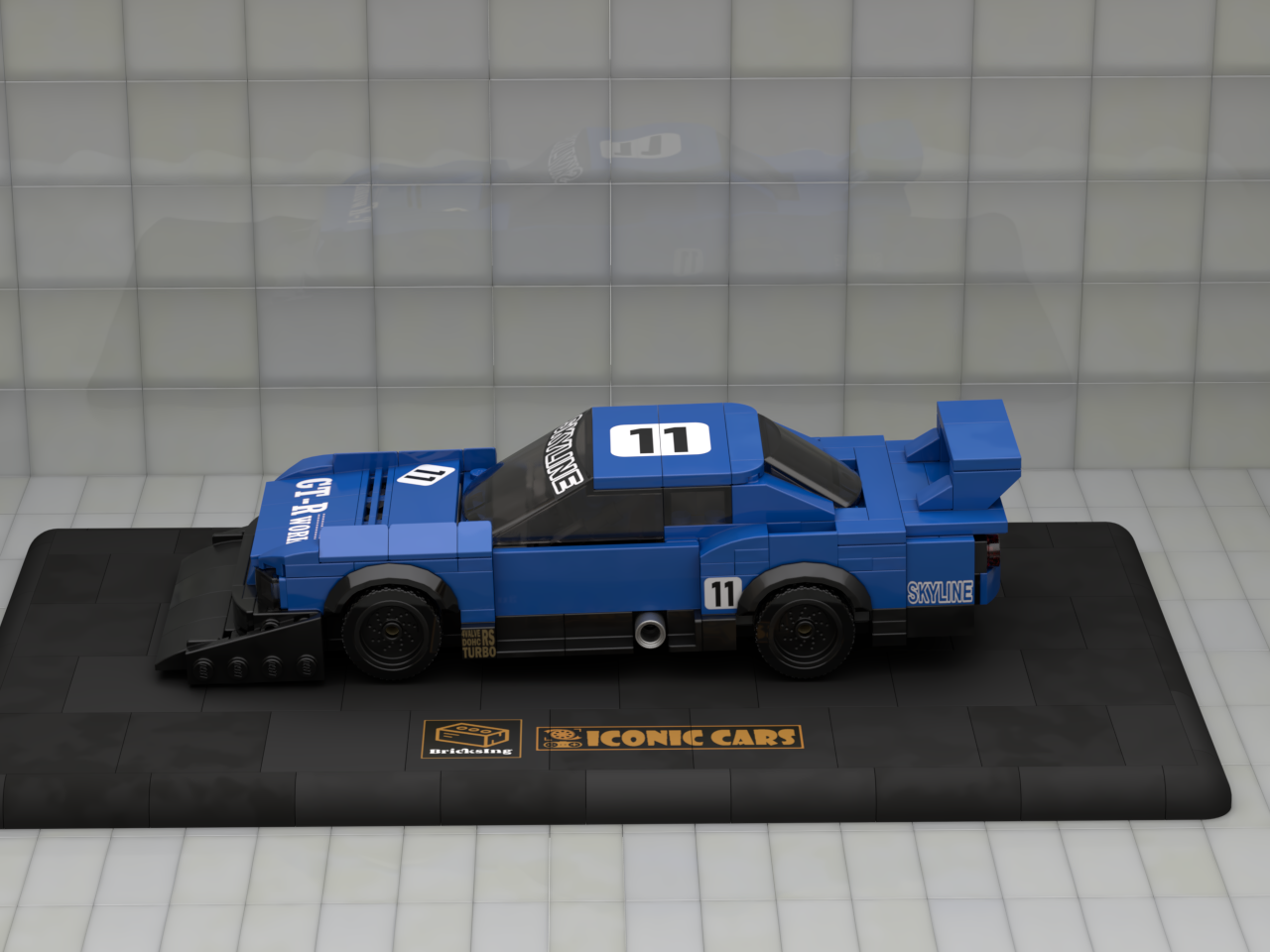 Inspired by Nissan Skyline Super Silhouette (KDR30) - blue