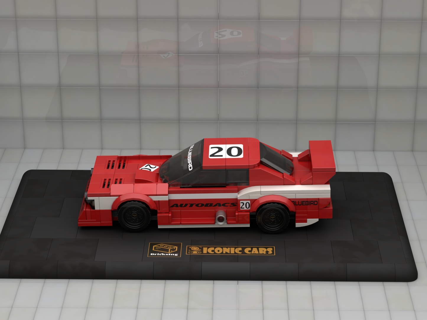 Inspired by Nissan Bluebird Super Silhouette (KY910) - red white