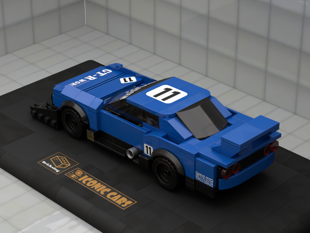 Inspired by Nissan Skyline Super Silhouette (KDR30) - blue