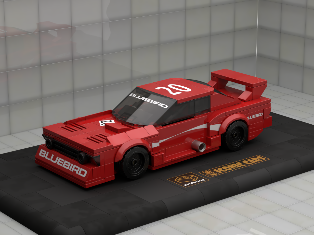 Inspired by Nissan Bluebird Super Silhouette (KY910) - red