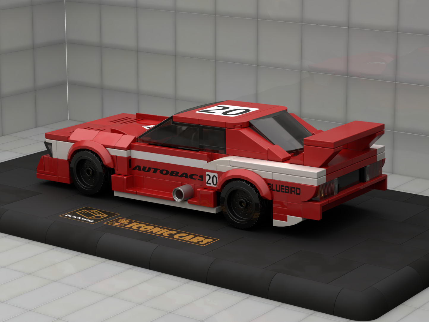 Inspired by Nissan Bluebird Super Silhouette (KY910) - red white