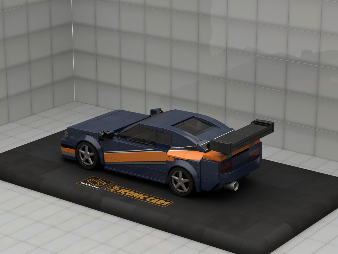 Inspired by Nissan Silvia from Tokyo Drift - dark blue