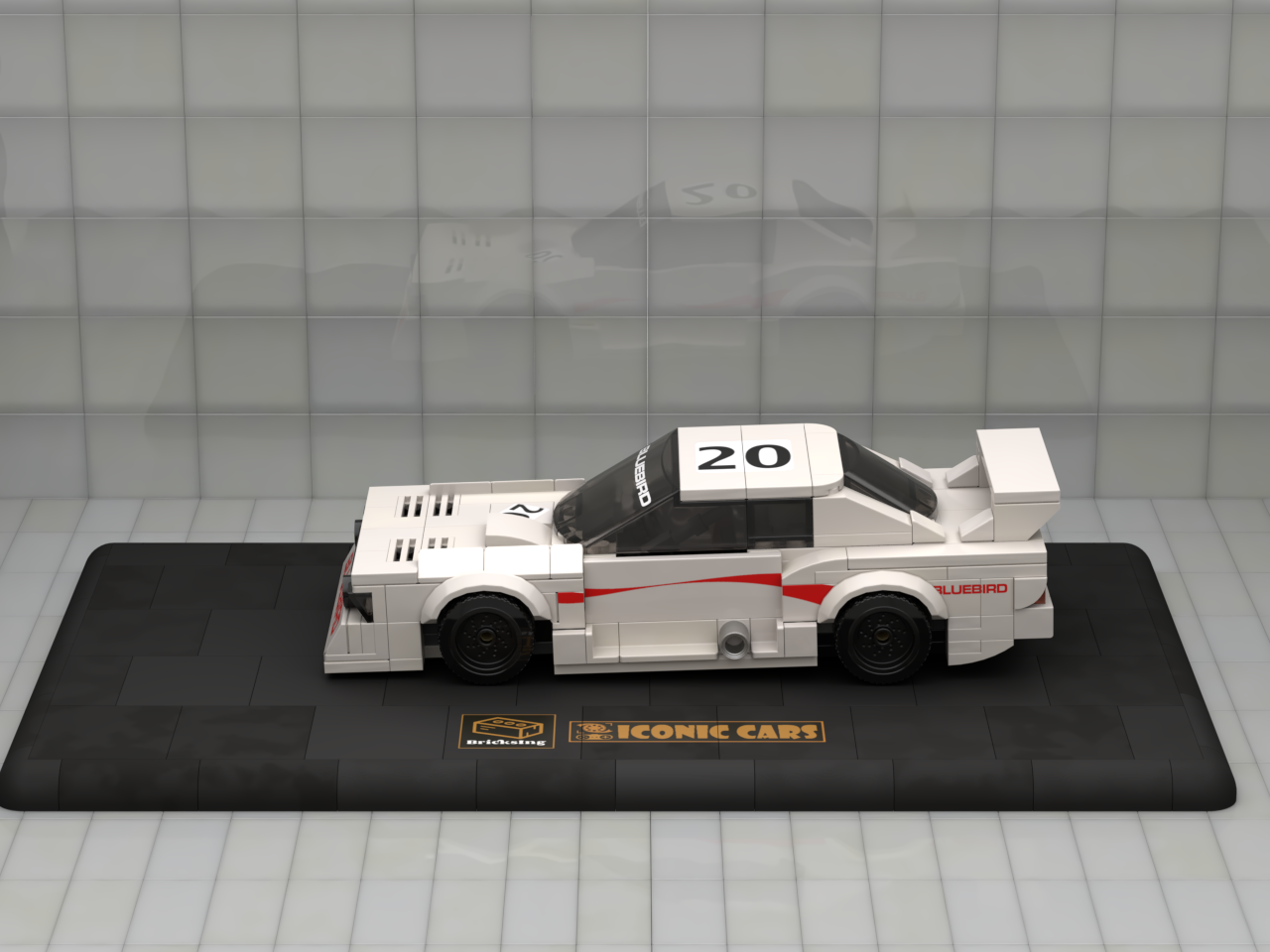 Inspired by Nissan Bluebird Super Silhouette (KY910) - white