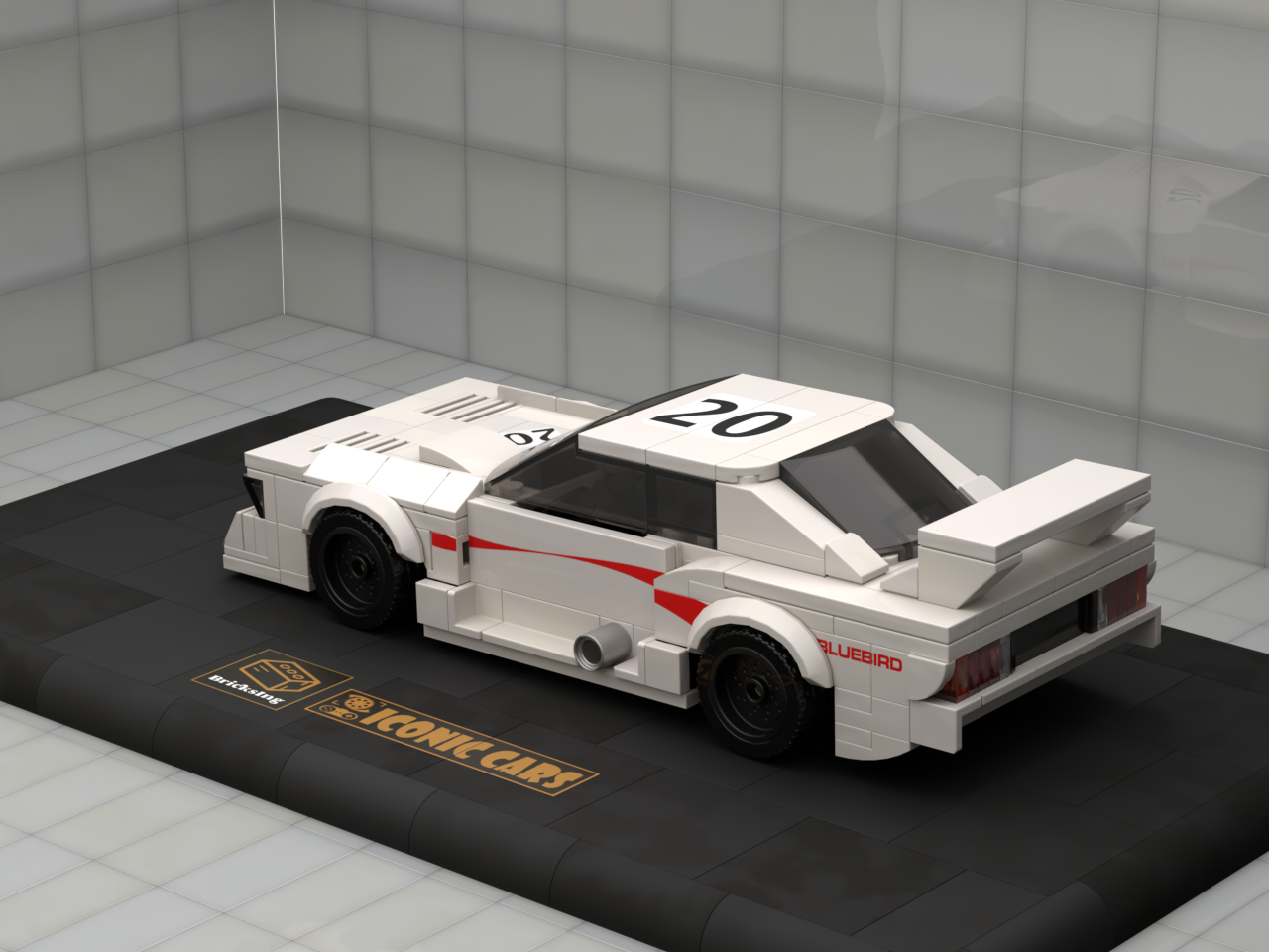 Inspired by Nissan Bluebird Super Silhouette (KY910) - white
