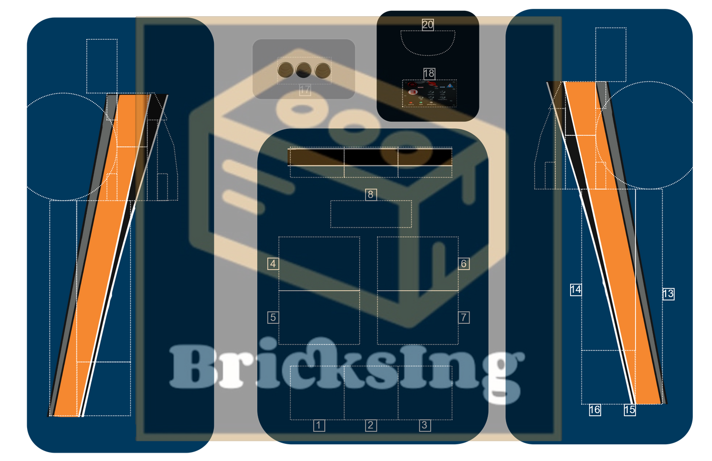 Sticker für Inspired by Nissan Silvia from Tokyo Drift - dark blue