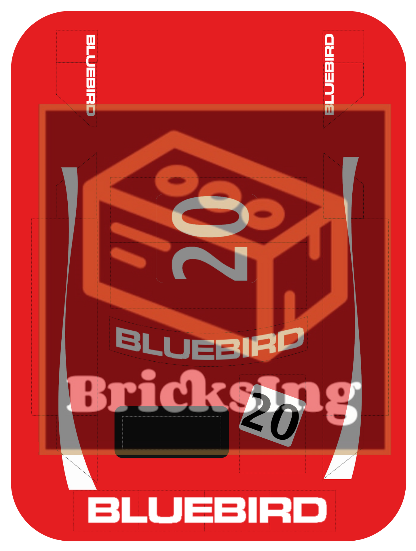 Inspired by Nissan Bluebird Super Silhouette (KY910) - red