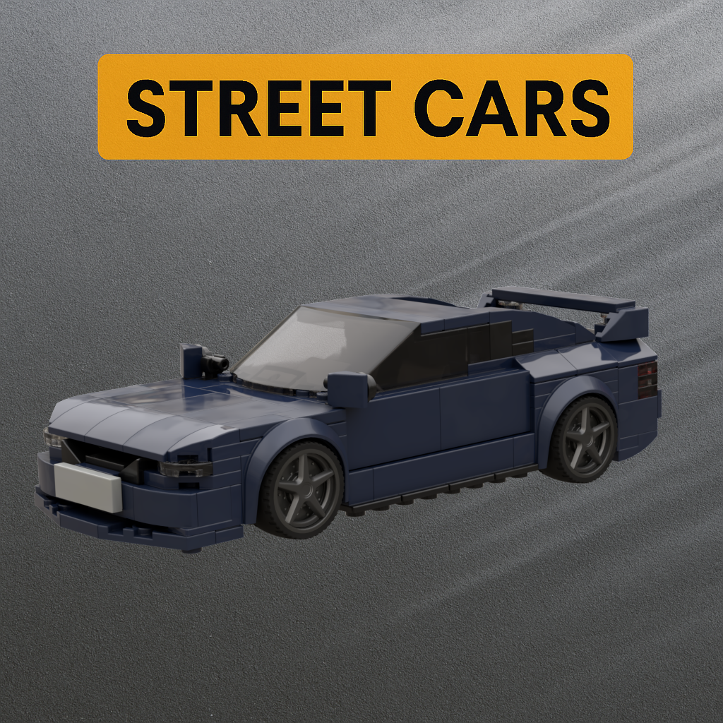 Inspired by Opel Calibra Street Car - darkblue