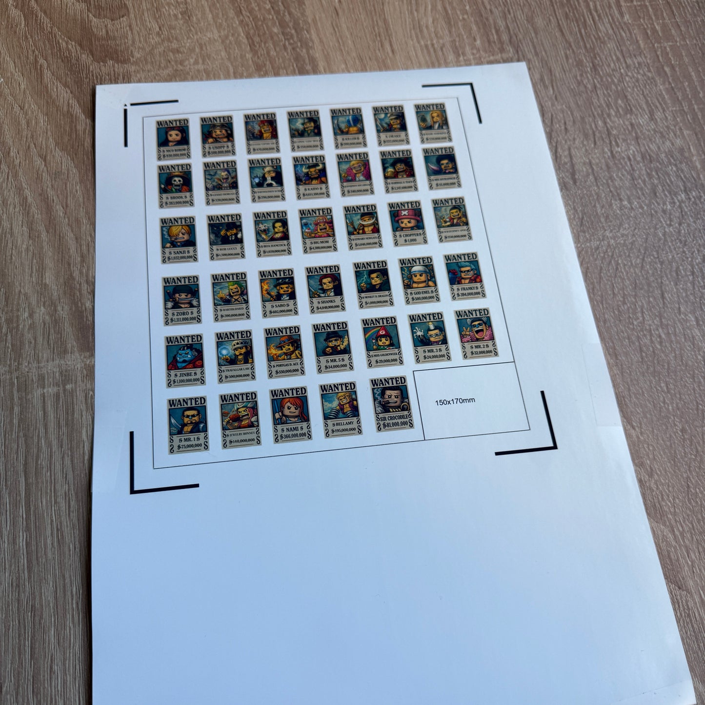 Wanted Poster Set – Piraten Edition 40 x (2×3 Tiles)