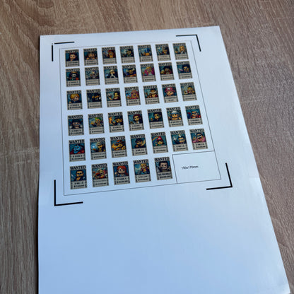 Wanted Poster Set – Piraten Edition 40 x (2×3 Tiles)