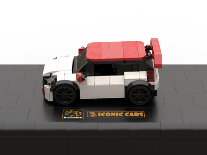Mini Car - white / red