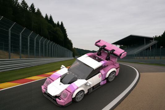 Inspired by Porsche 911 RSR - white pink