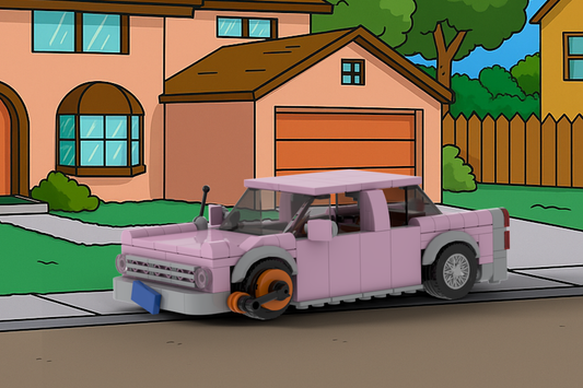 Inspired by Simpsons Homers Car - pink
