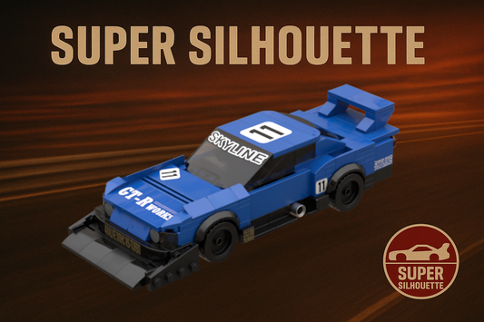 Inspired by Nissan Skyline Super Silhouette (KDR30) - blue