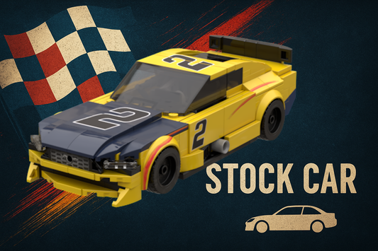 Inspired by Ford Mustang NASCAR - yellow 02