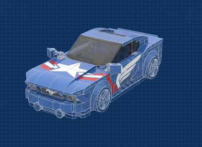 F-Mustang - blue turquoise