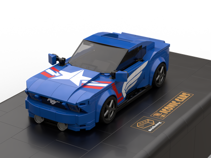 F-Mustang as Super Hero - blue