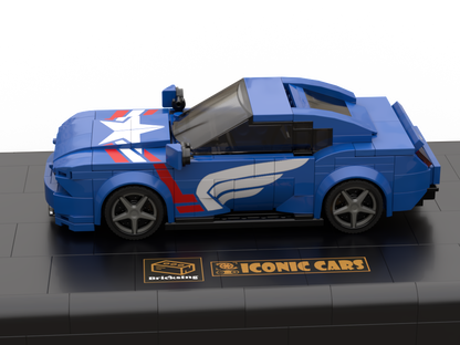 F-Mustang as Super Hero - blue