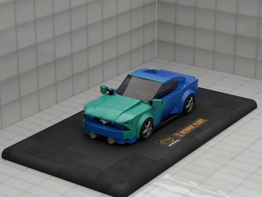 Inspired by Ford Mustang - blue turquoise