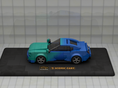 Inspired by Ford Mustang - blue turquoise