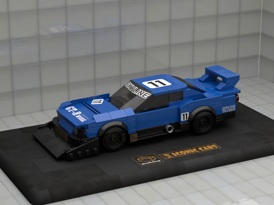 Inspired by Nissan Skyline Super Silhouette (KDR30) - blue