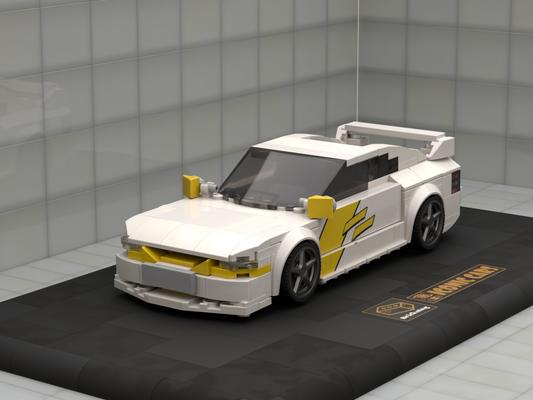Inspired by Opel Calibra Street Car - white yellow