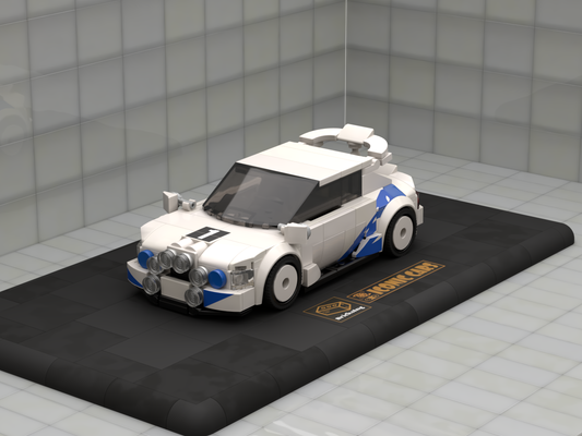 Inspired by Rally Ford Escort - white blue