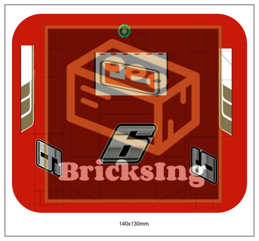 Sticker für Inspired by Ford Mustang NASCAR - red 06