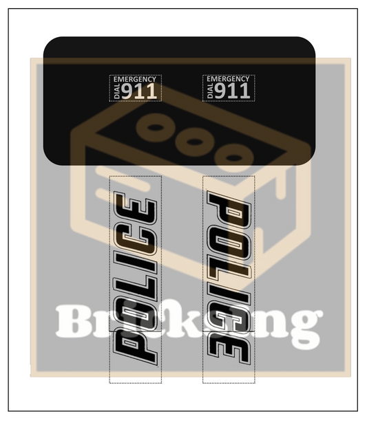 Sticker für Inspired by GTA Franklins’s Bravado Buffalo - police