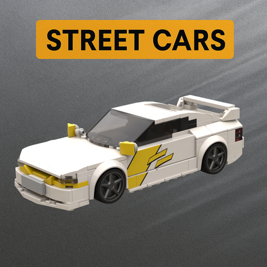 Inspired by Opel Calibra Street Car - white yellow