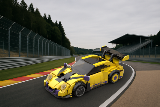 Inspired by Porsche 911 RSR - yellow purple